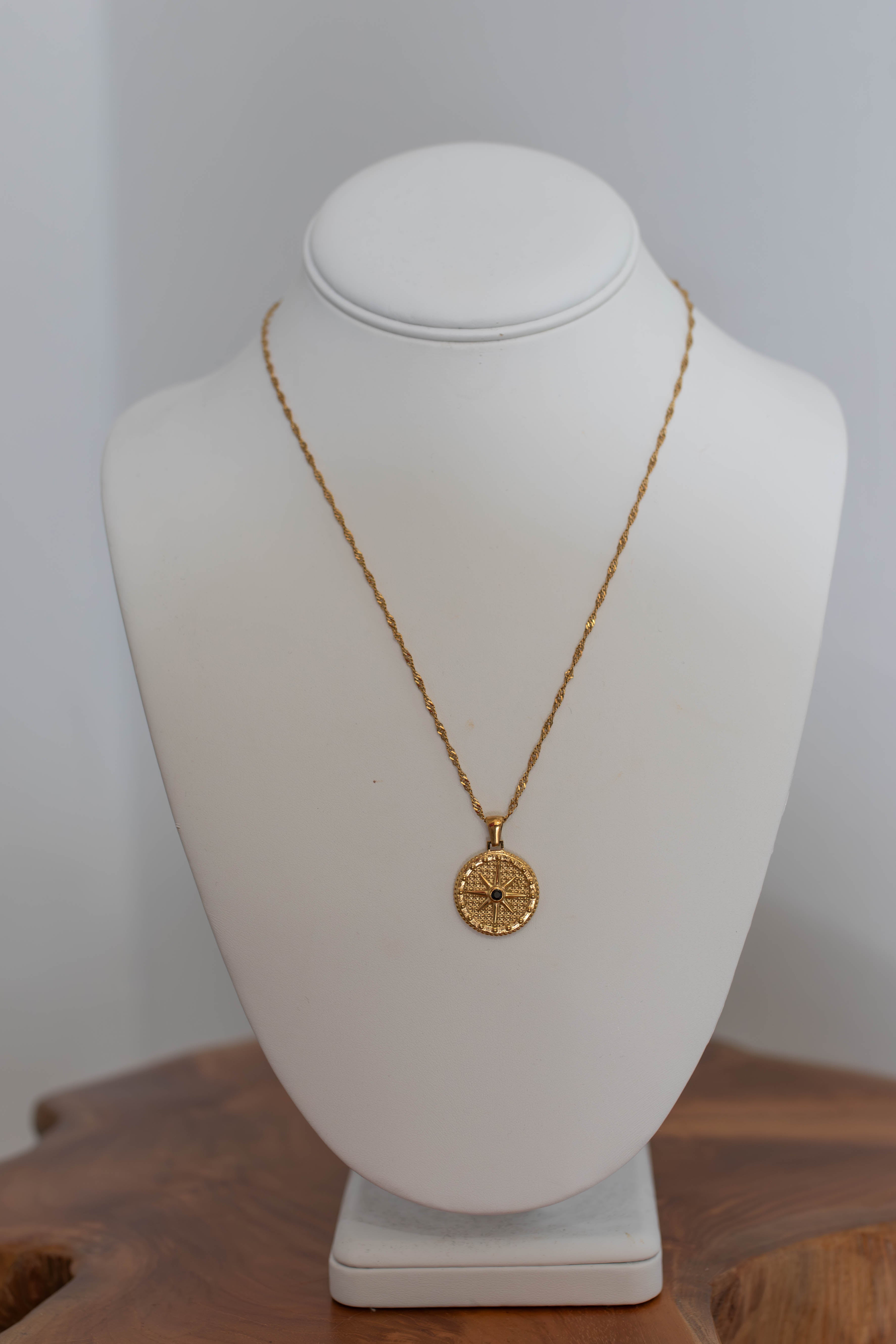 18K Black Star Pendant Necklace