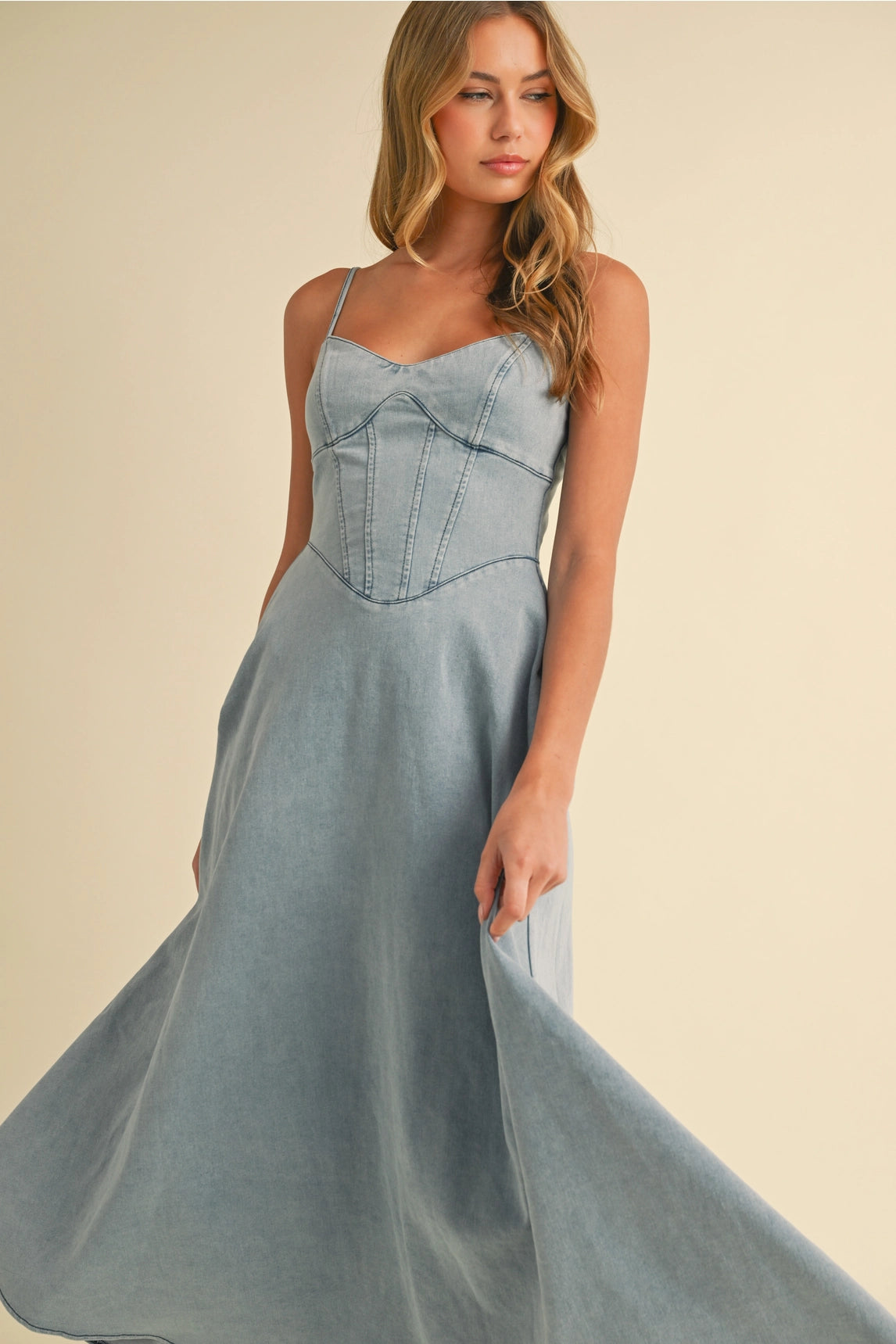 Sophie Denim Midi Dress