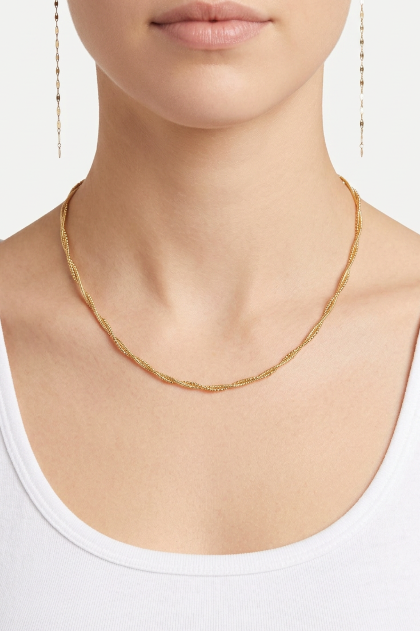 18K Magnolia Twisted Necklace