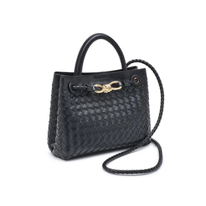 Blakely Woven Crossbody Bag - Black