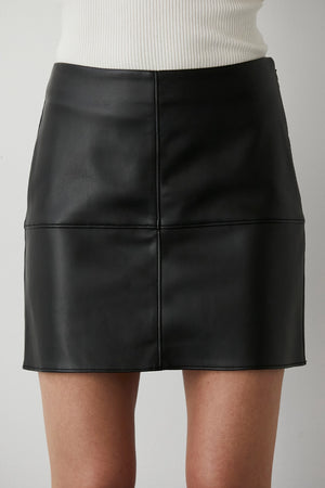 Natalie Vegan Leather Mini Skirt