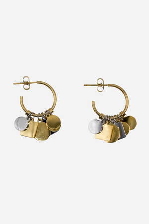 18K Julia Dangle Hoop Earrings