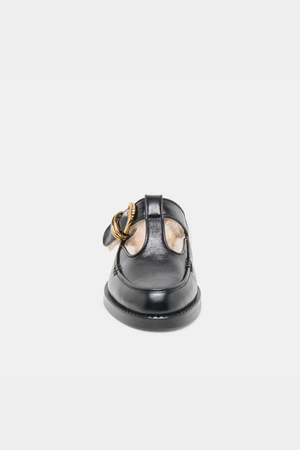 Dolce Vita Harlah Plush Mules - Black Leather