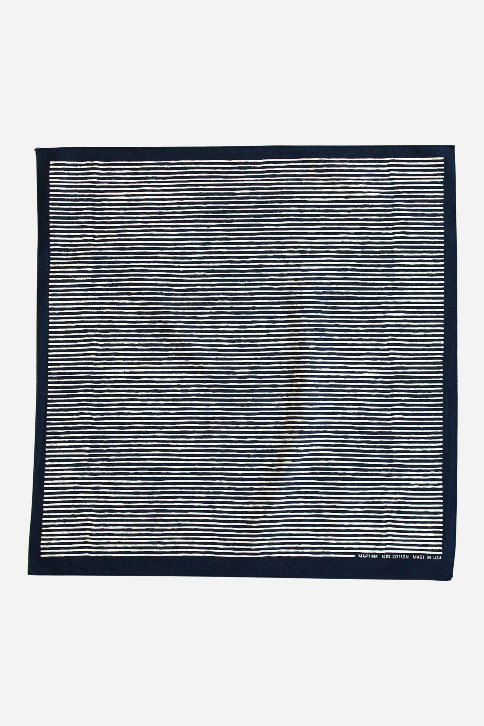 Black & White Striped Bandana