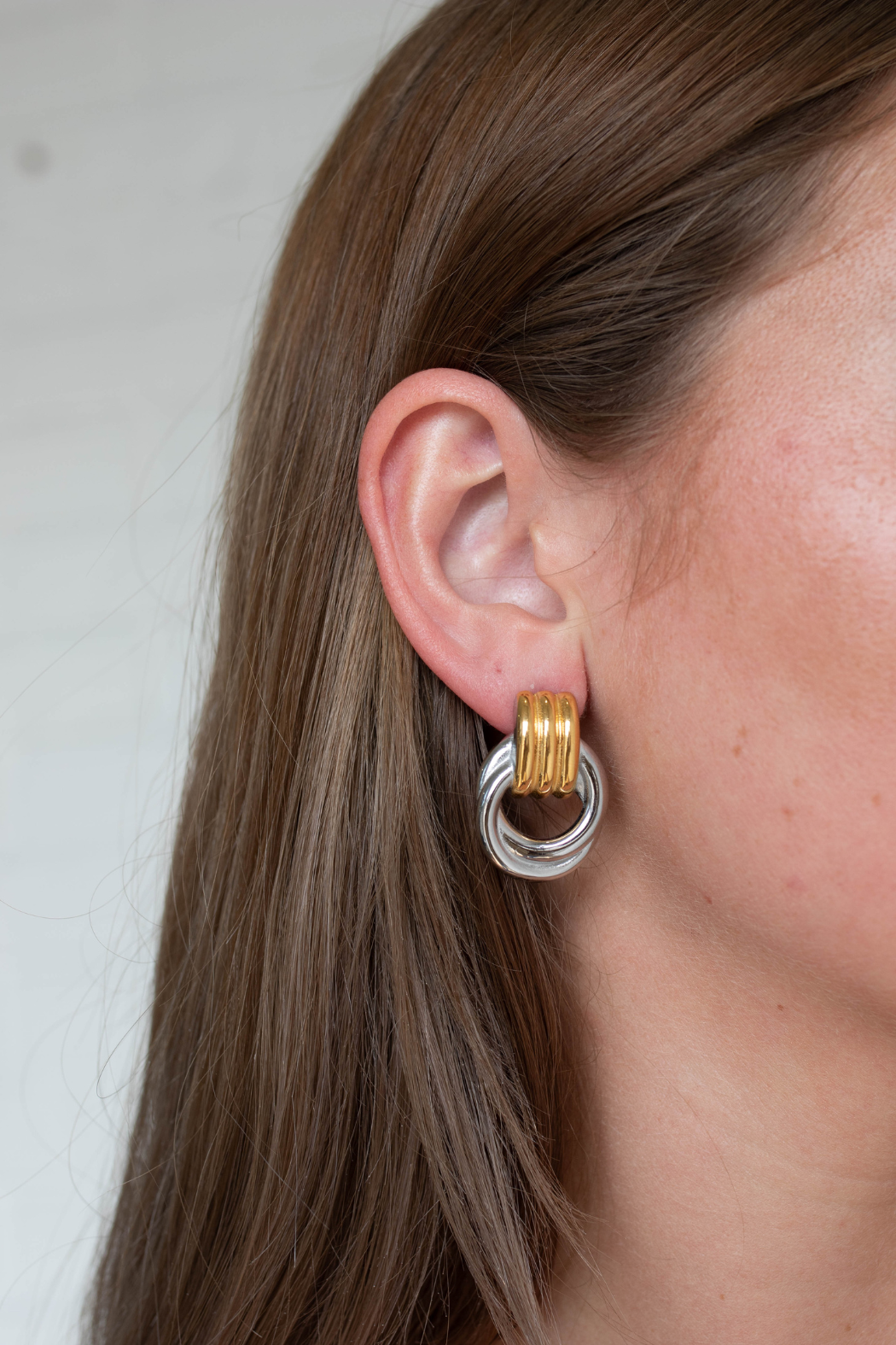 18K Lainey Earrings - Mixed Metal