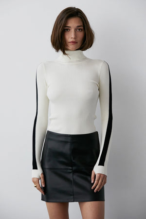 Natalie Vegan Leather Mini Skirt
