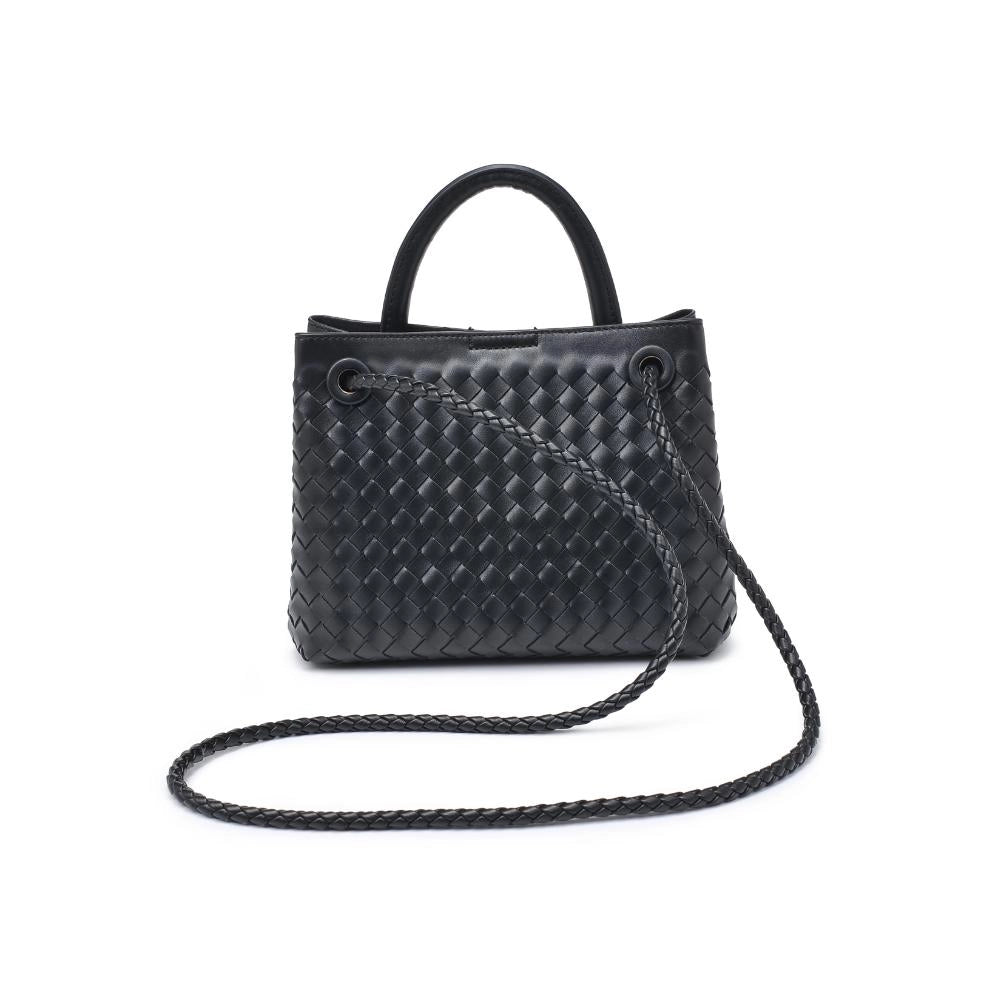 Blakely Woven Crossbody Bag - Black