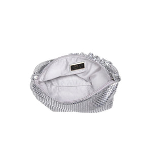 Abbie Shoulder Evening Bag - Silver