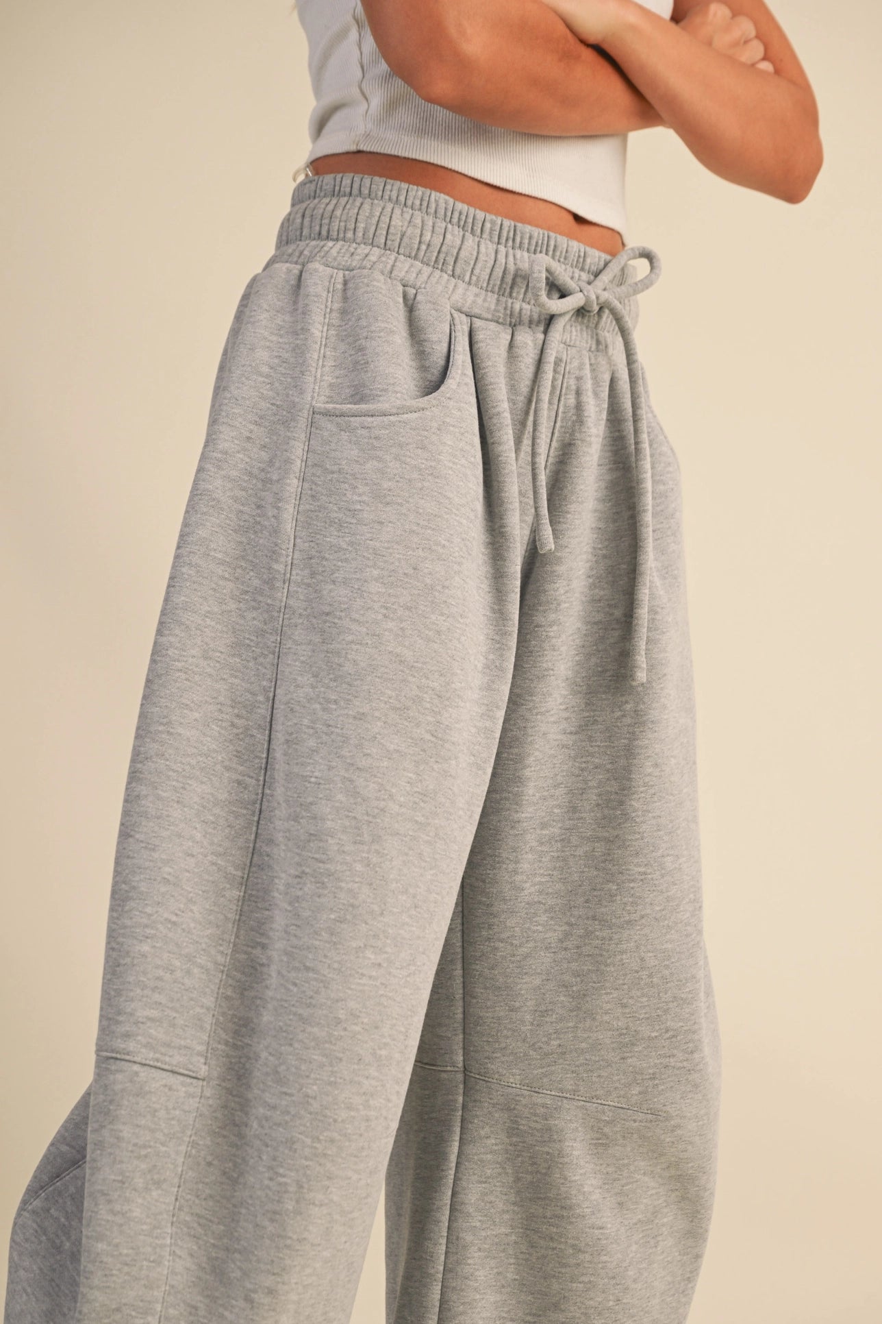 Barrel Sweatpants - Heather Grey