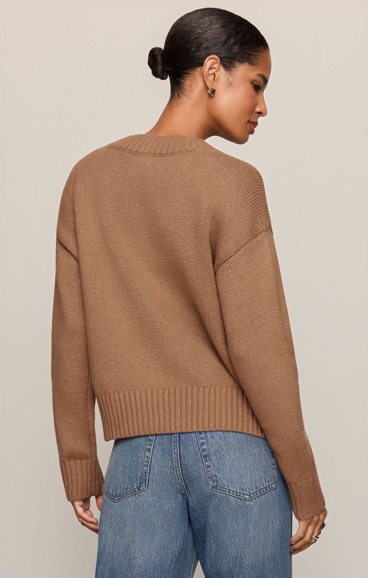 Z Supply - Cloud Spun V-neck Sweater - Golden Caramel