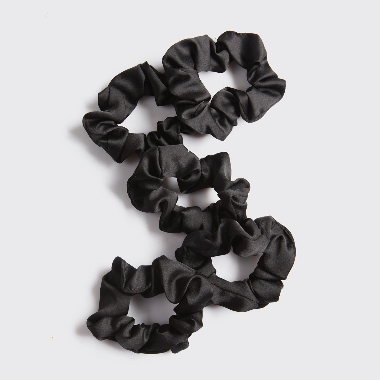 KITSCH - Satin Sleep Scrunchies - Black