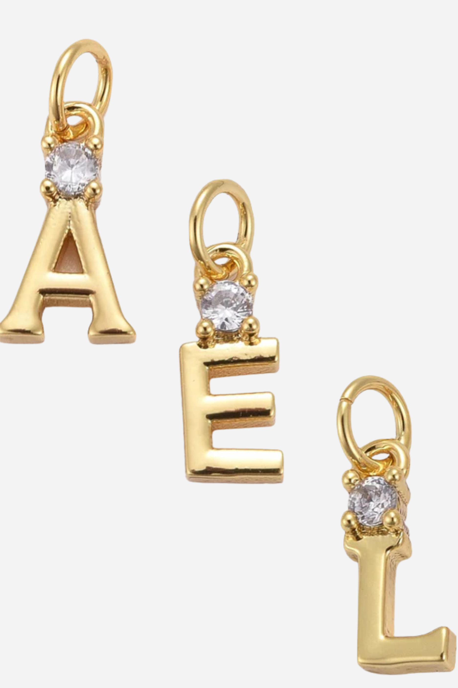 FARRAH B Gem Initial Charm