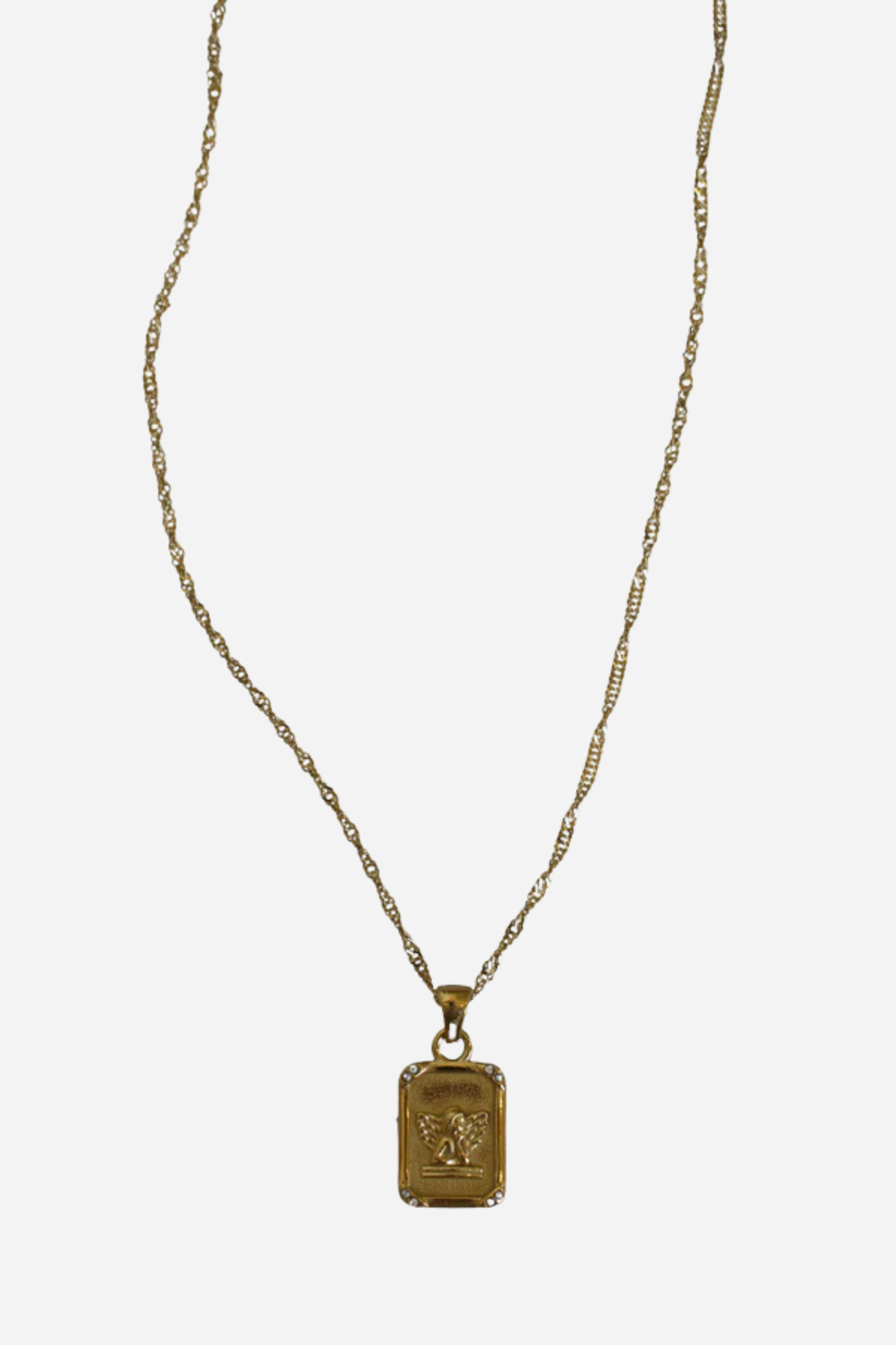 18K Angel Pendant Necklace