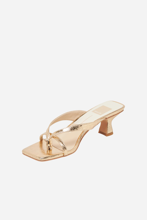 Dolce Vita Brevel Heels - Gold Leather