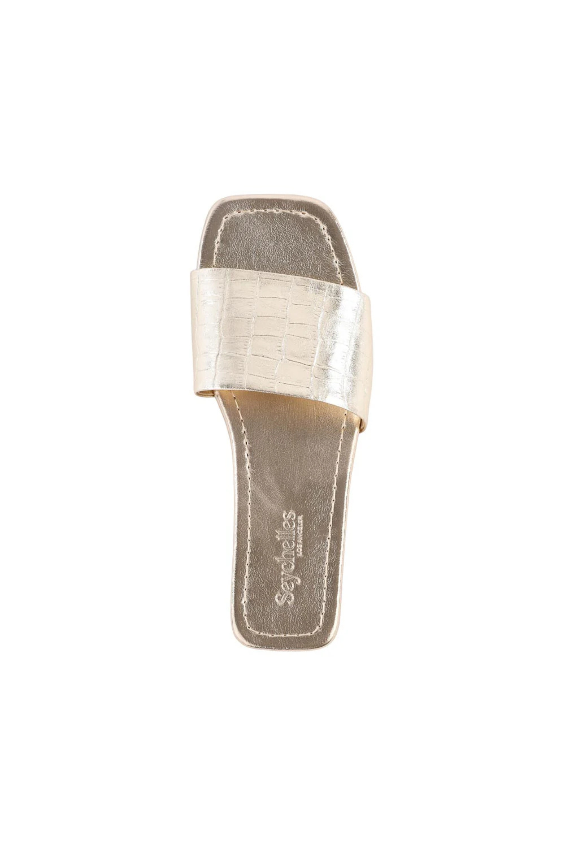 Seychelles Paris Sandals - Gold Croco