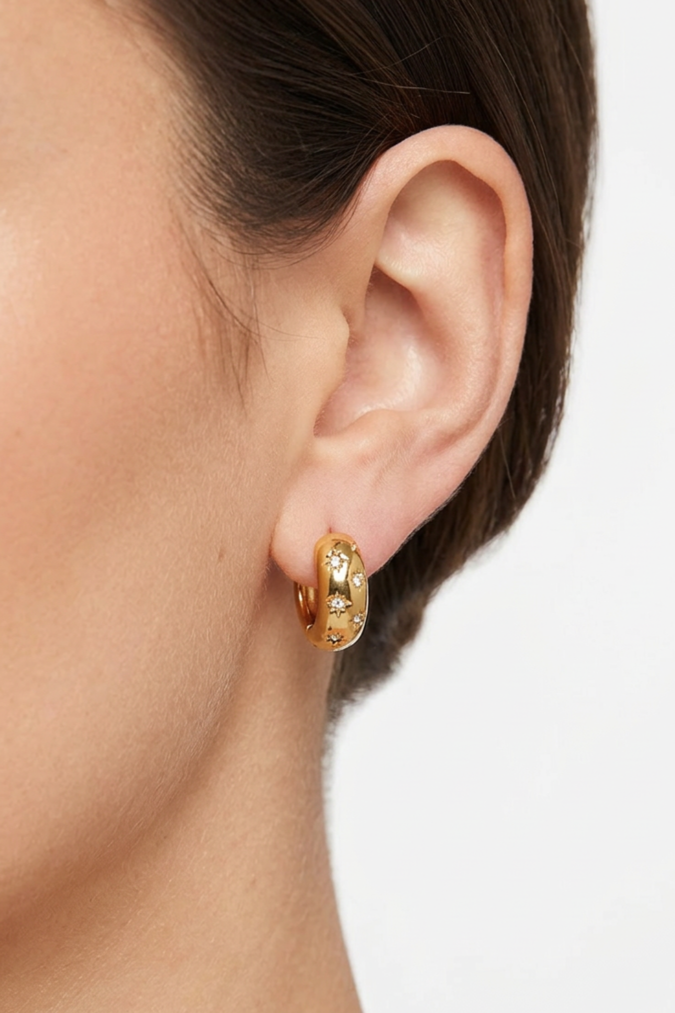 18K Eloise Hoop Earrings