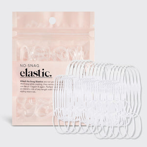 KITSCH No Snag Elastic Hair Bands - Clear