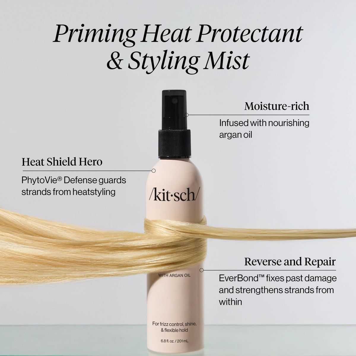 KITSCH Pirming Argan Oil Heat Protectant & Styling Mist