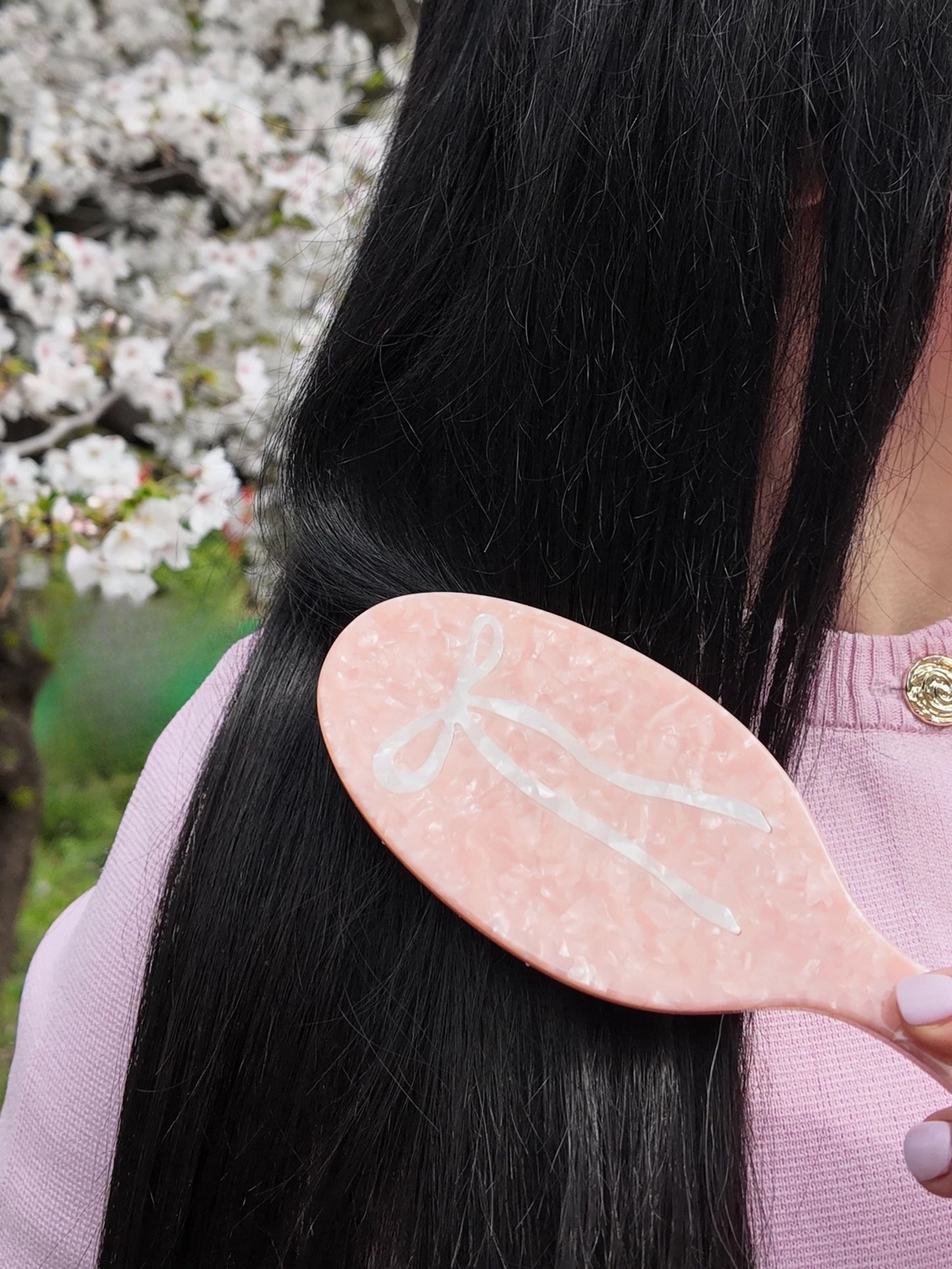 Ballet Bow Brush - Pink