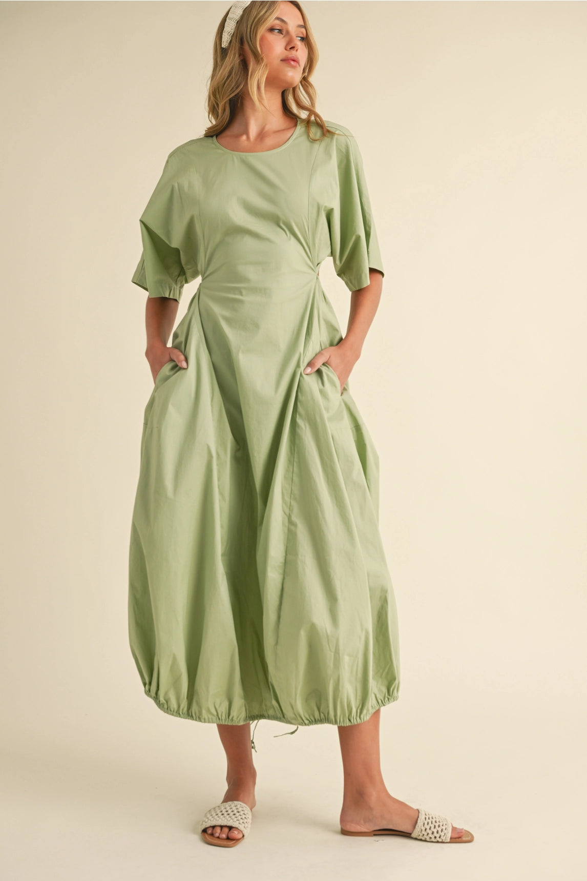 Camila Midi Dress - Sage