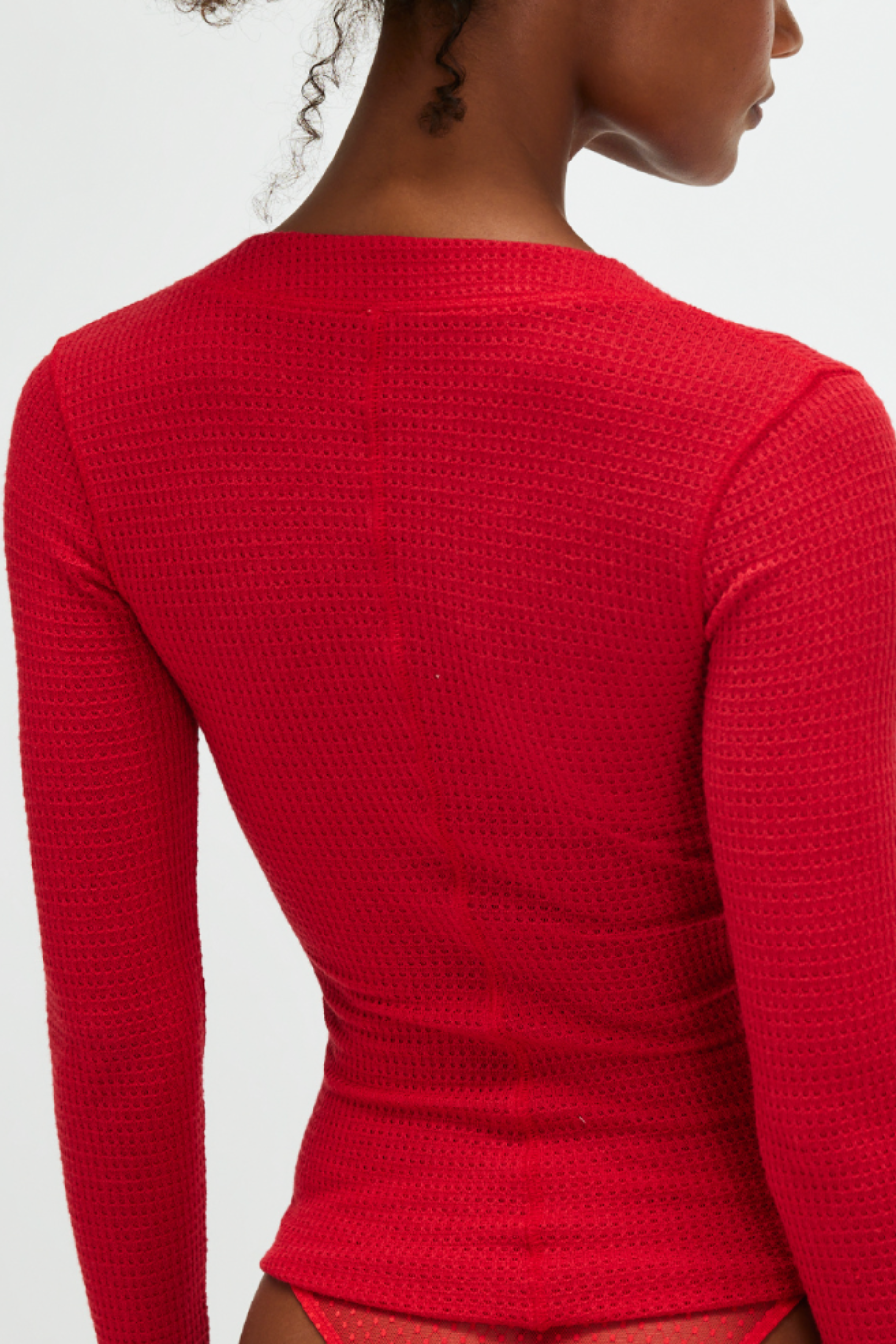 Free People Going Places Cardi - Cherry Crush