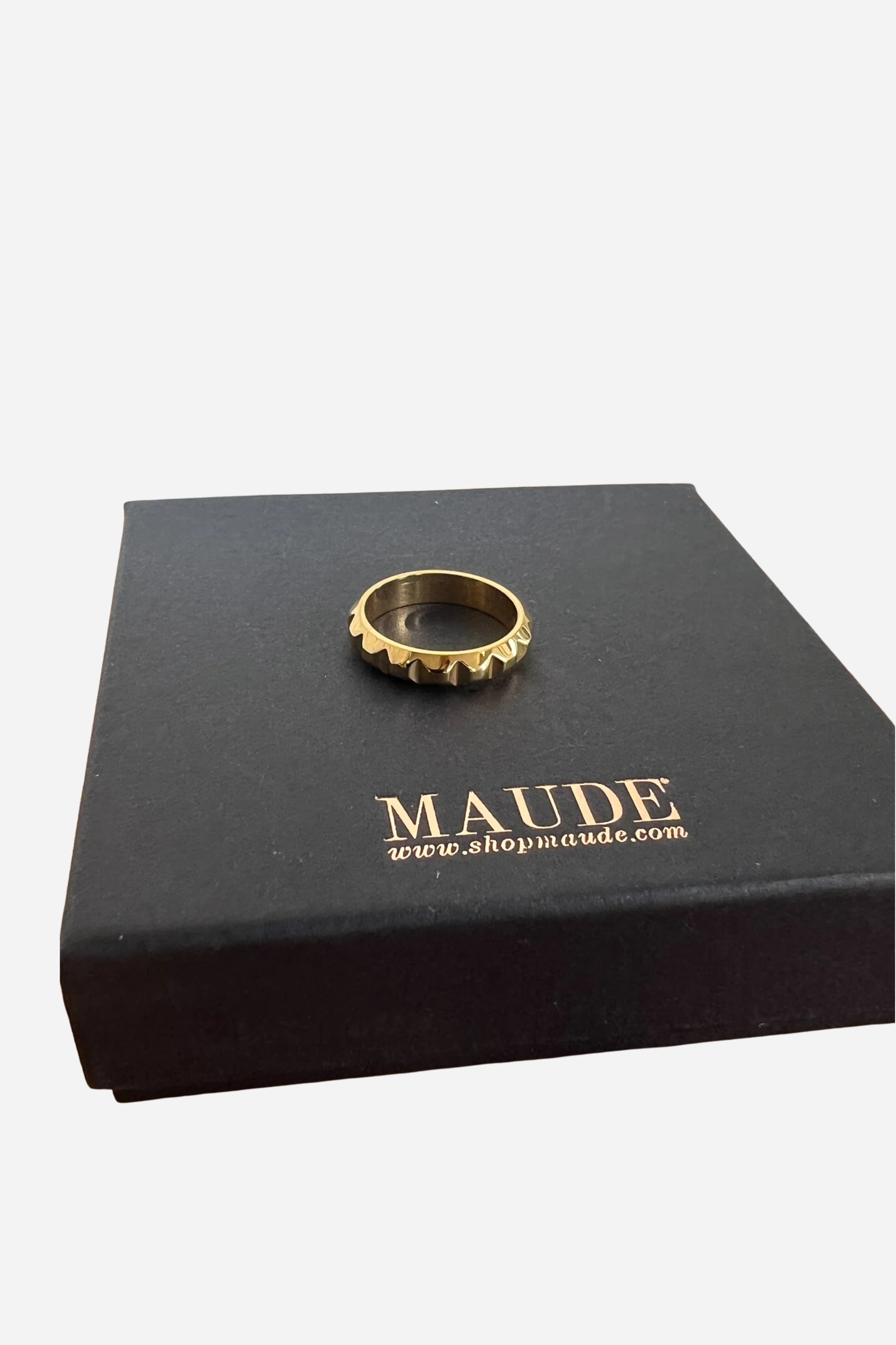 18K Sadie Textured Ring