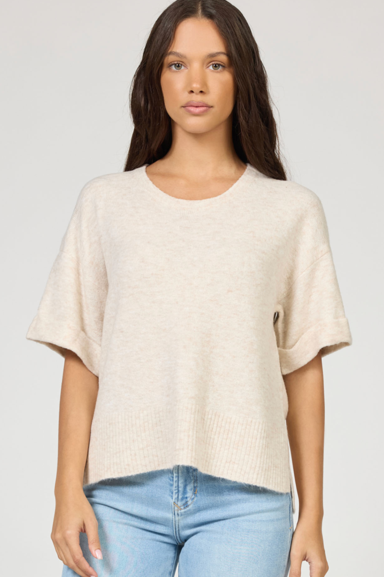 Catrina Sweater - Heather Oatmeal