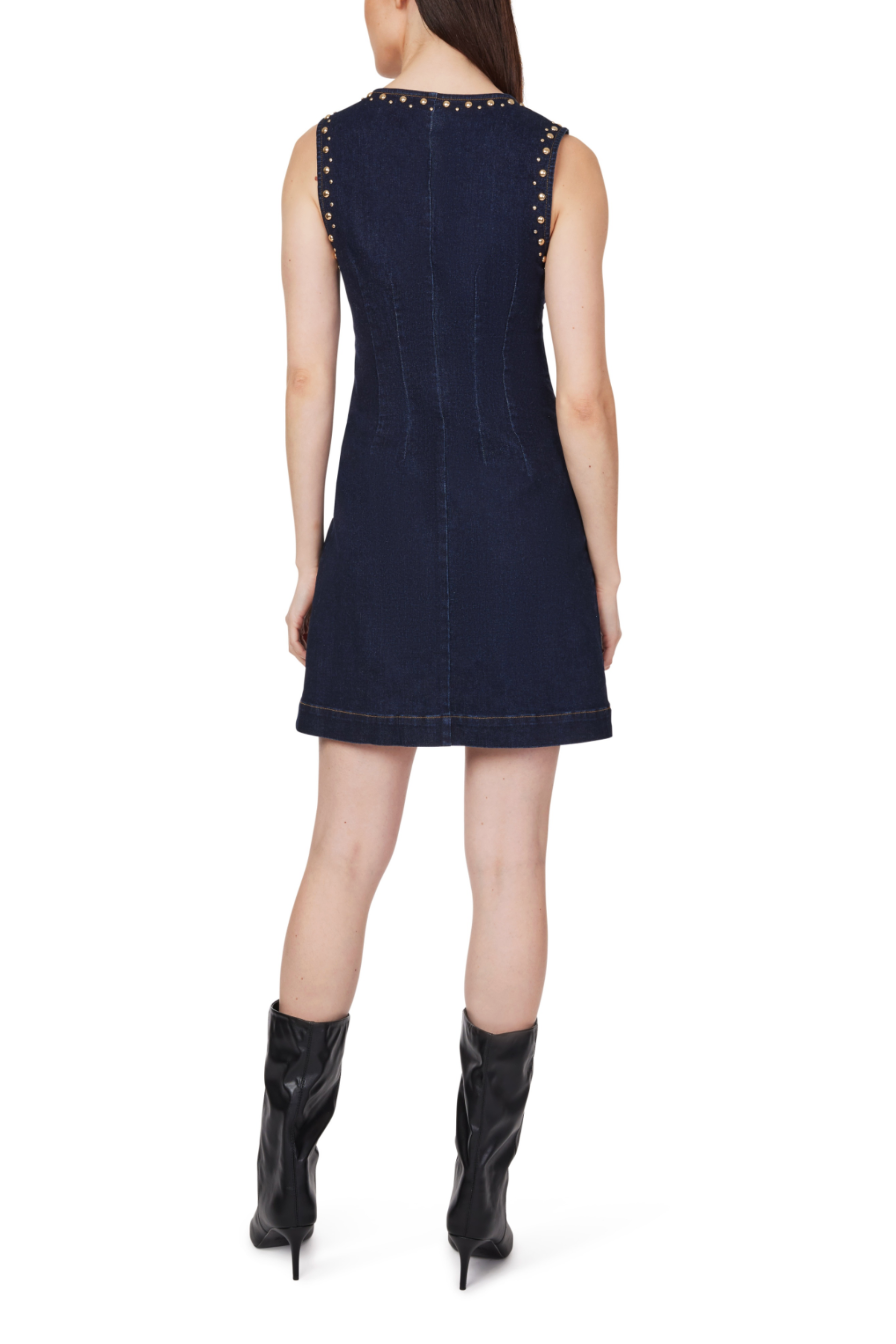 Habitual - Studded Mini Dress - Rinse Wash