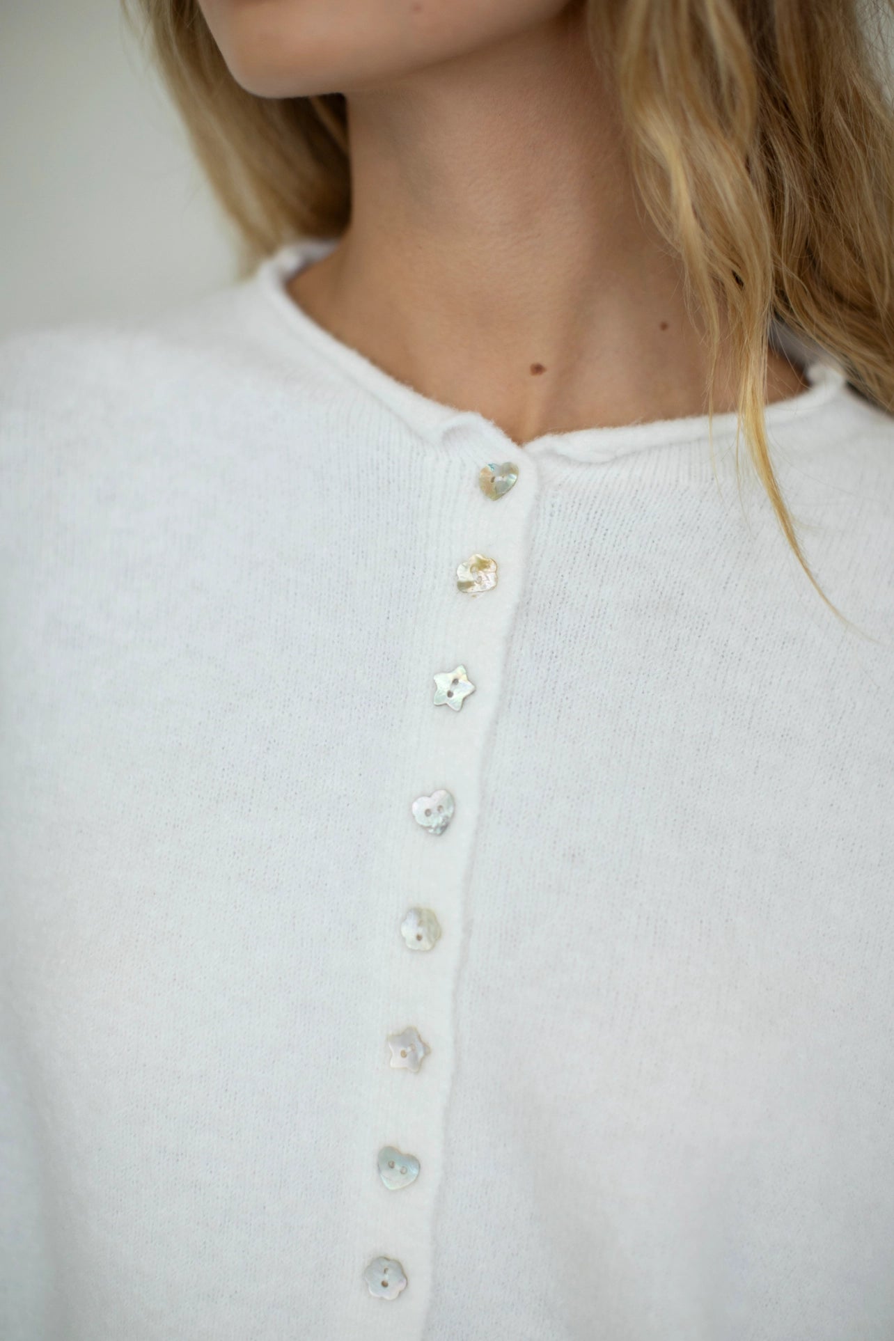 Piper Cardigan - White