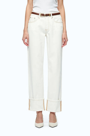 Michelle Mid Rise Straight Leg Jeans
