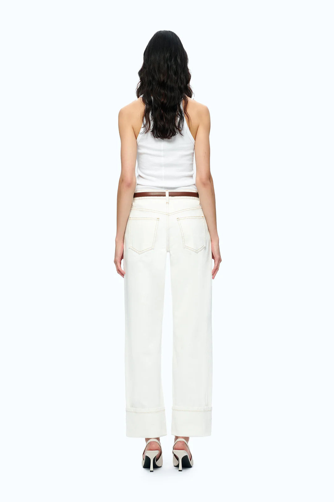 Michelle Mid Rise Straight Leg Jeans