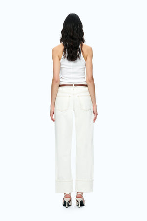 Michelle Mid Rise Straight Leg Jeans