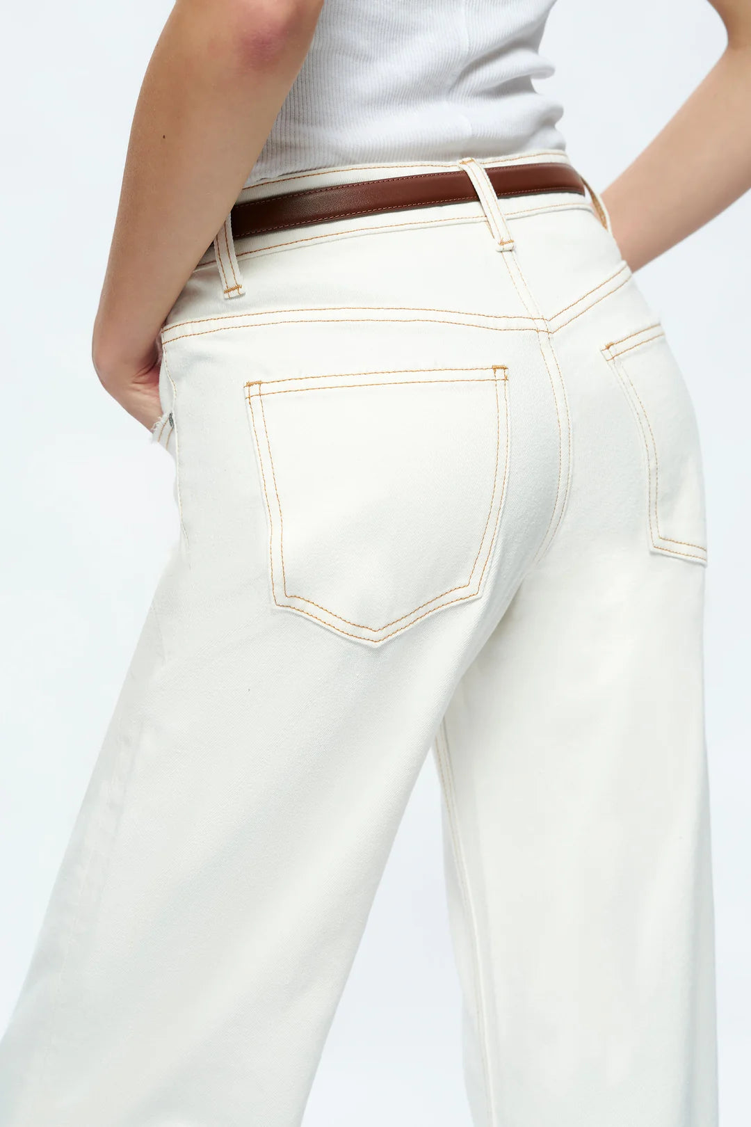 Michelle Mid Rise Straight Leg Jeans