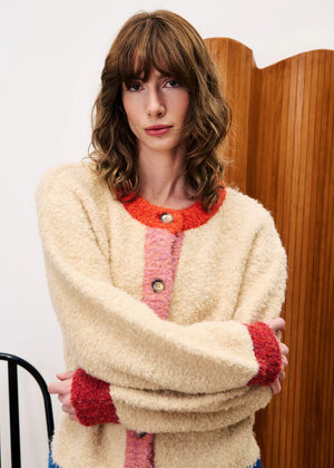 FRNCH Cyclamen Cardigan