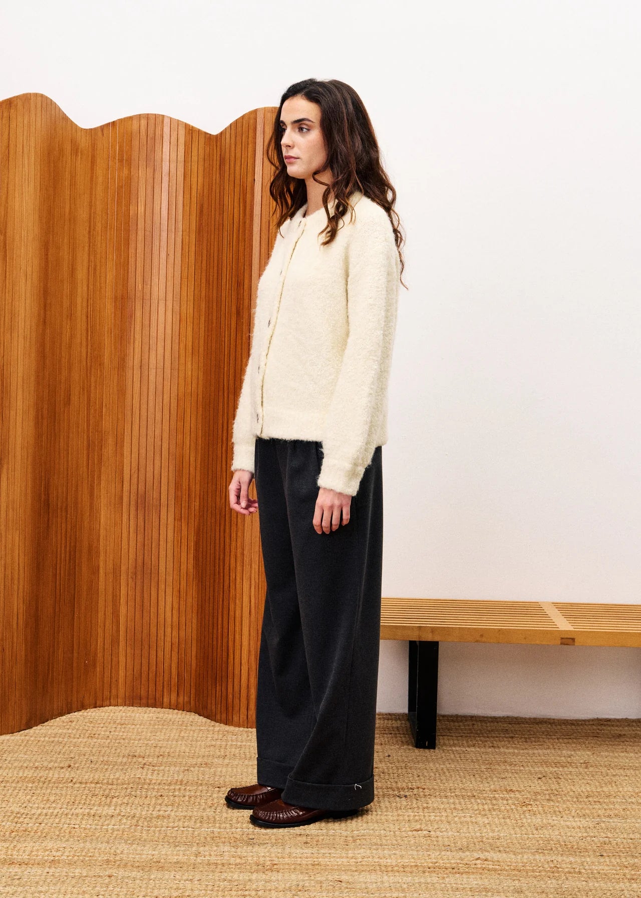 FRNCH Selkirk Cardigan - Cream