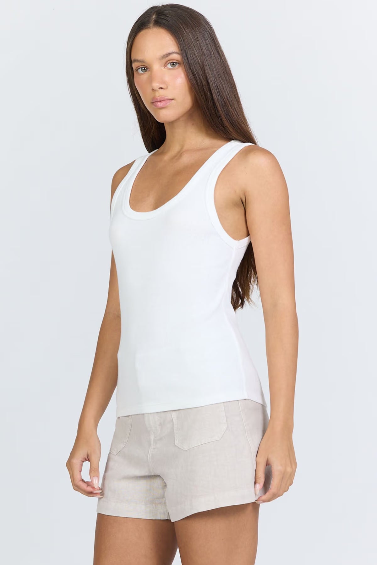 Louise Tank Top - White