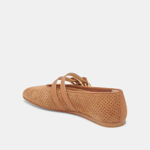 Dolce Vita Baylee Ballet Flats - Pecan Suede