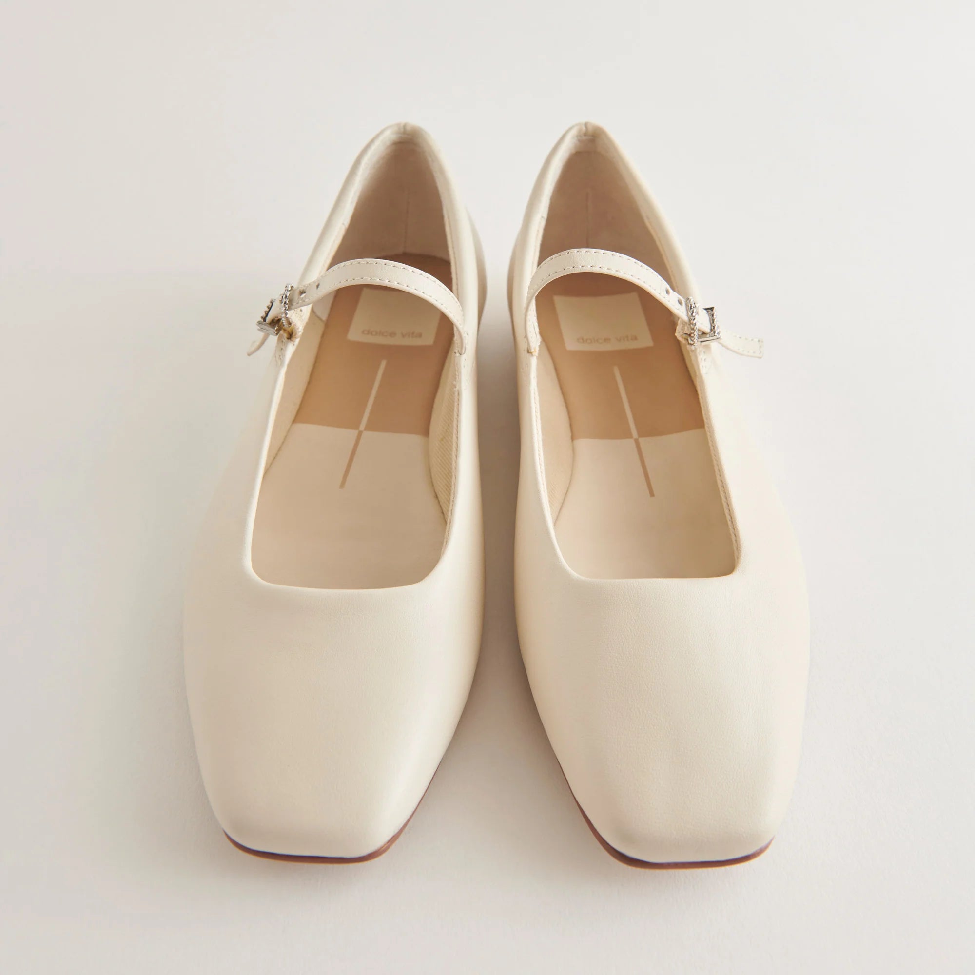 Dolce Vita Reyes Ballet Flats - Ivory Leather
