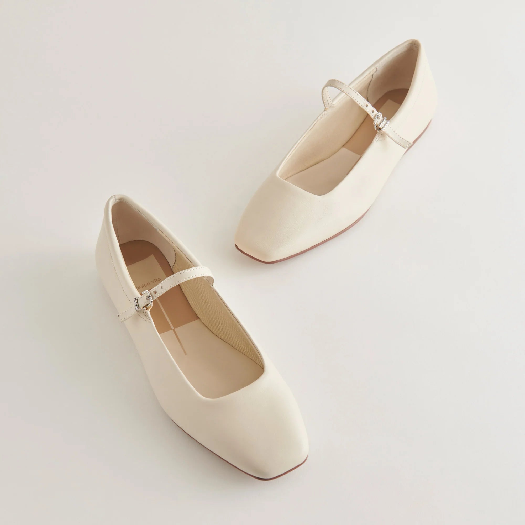 Dolce Vita Reyes Ballet Flats - Ivory Leather