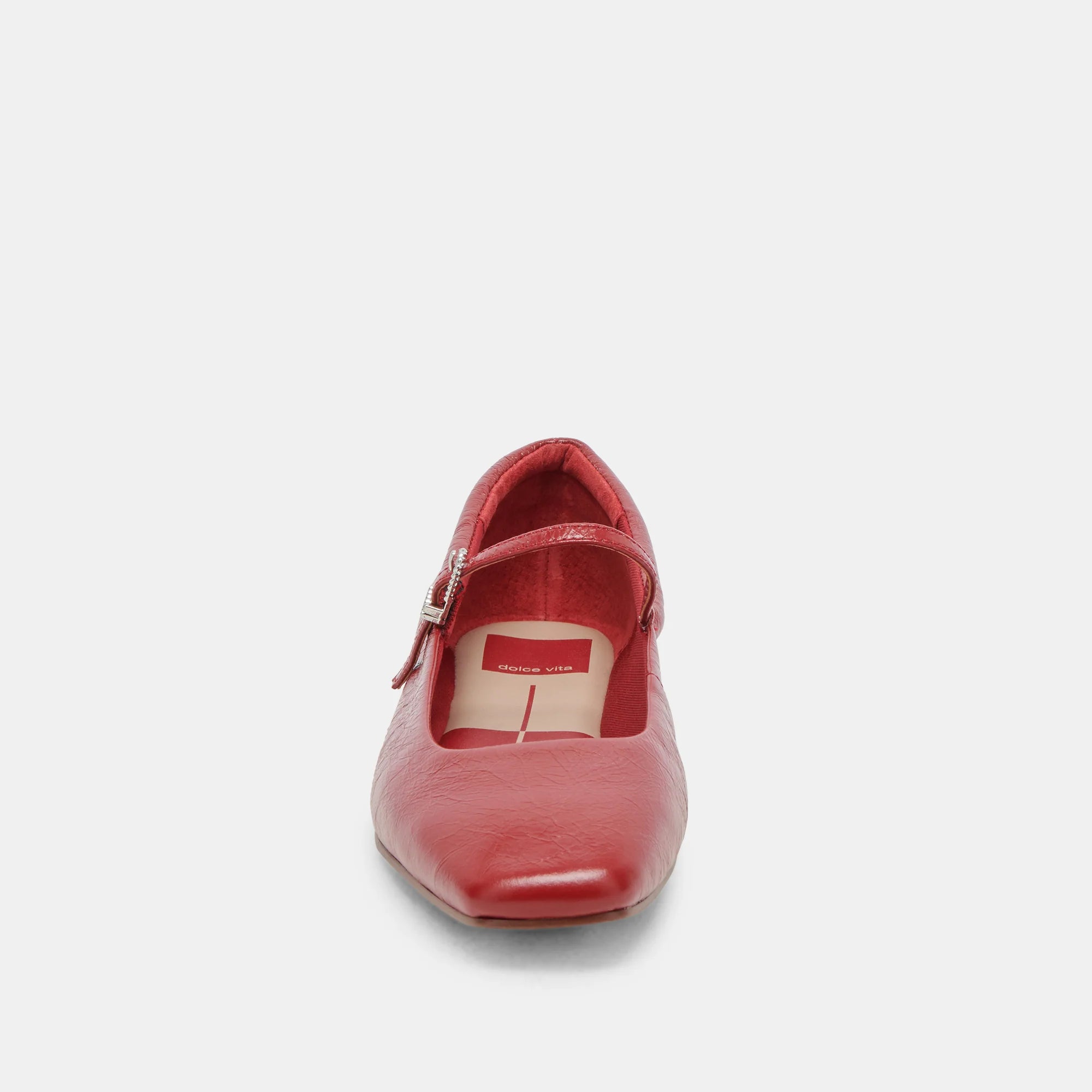 Dolce Vita Reyes Ballet Flats - Red Crinkle Patent