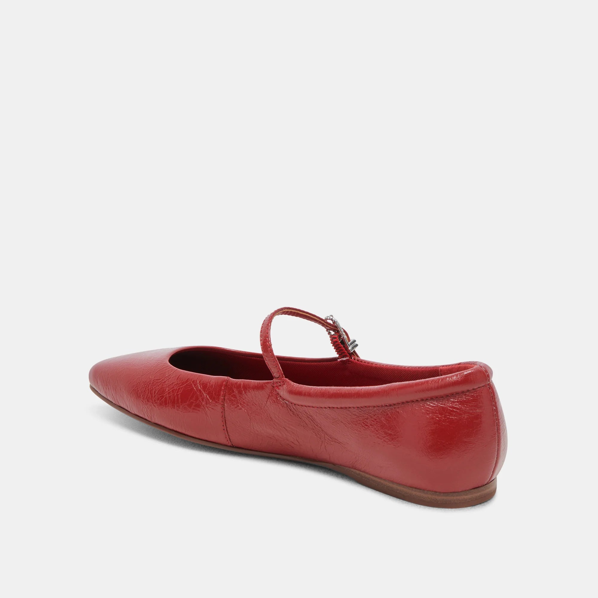 Dolce Vita Reyes Ballet Flats - Red Crinkle Patent