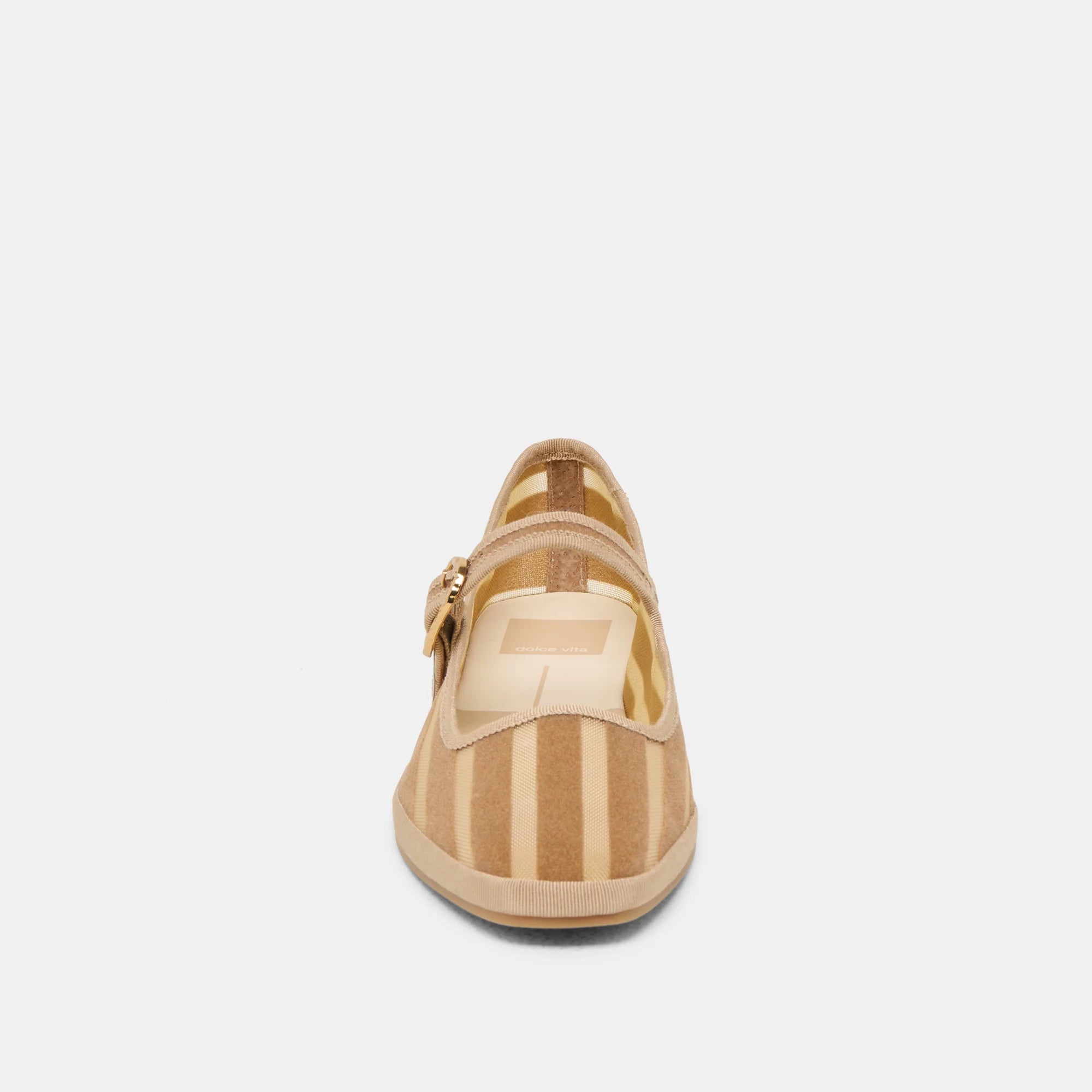 Dolce Vita Tameka Ballet Flats - Tan Stripe Mesh