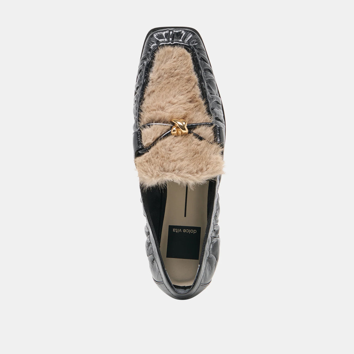 Dolce Vita - Bonie Plush Loafers - Midnight Crinkle Patent