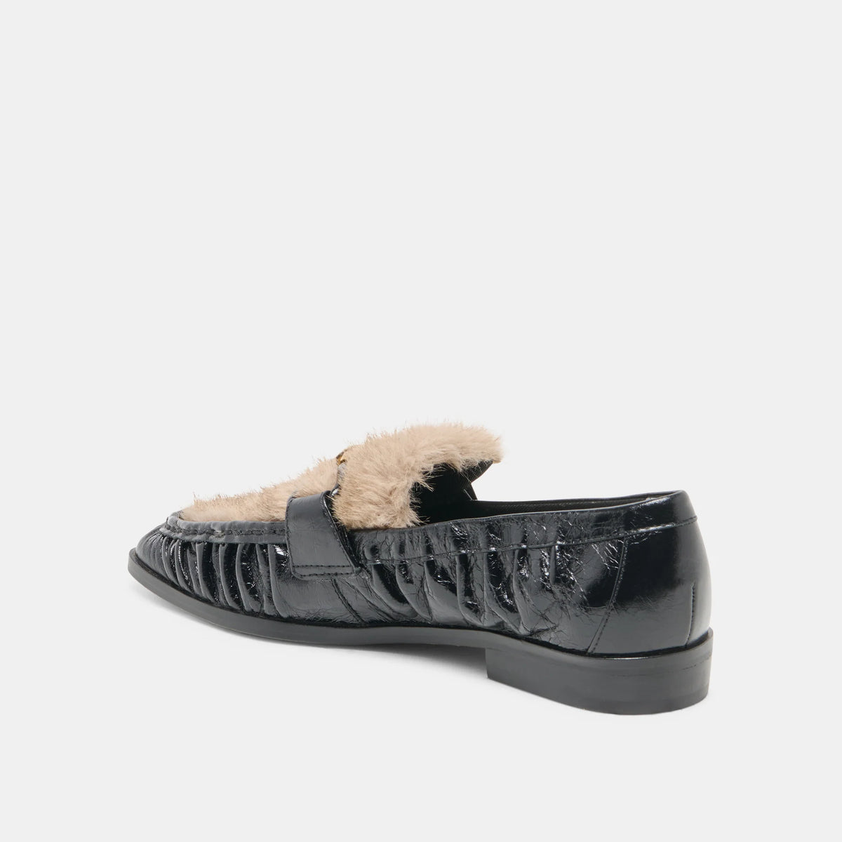 Dolce Vita - Bonie Plush Loafers - Midnight Crinkle Patent