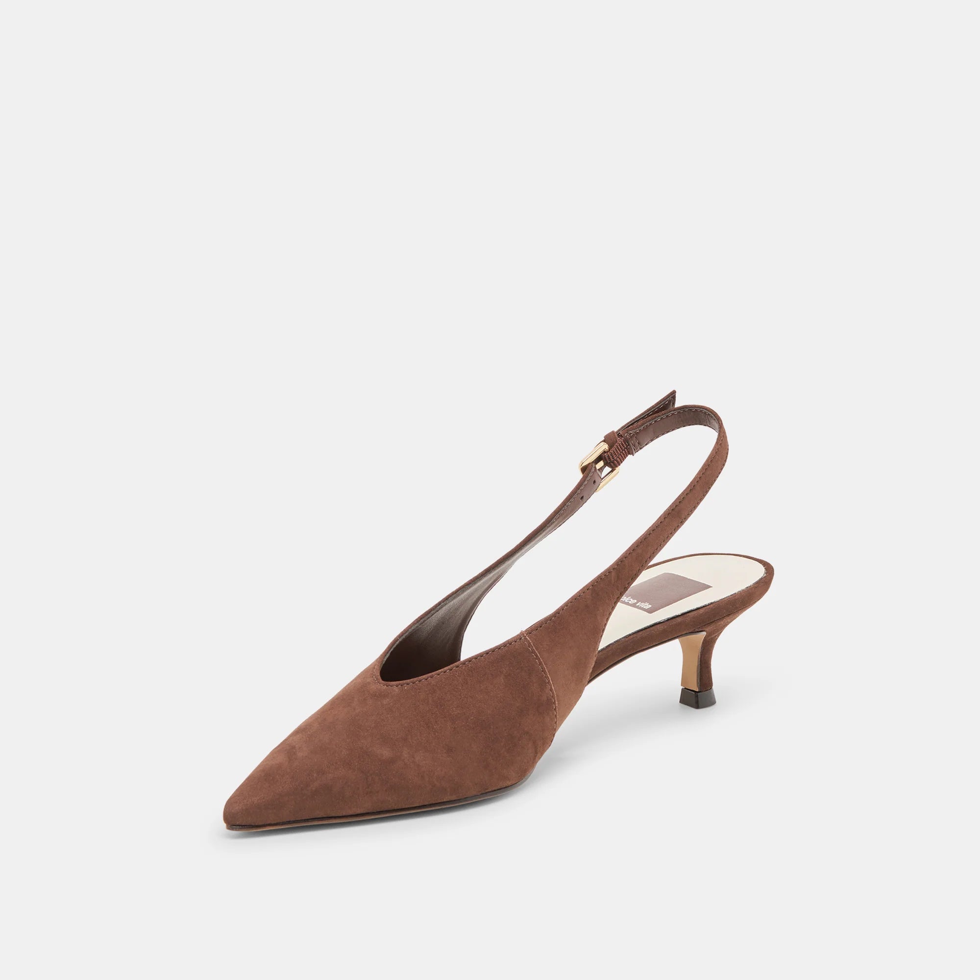 Dolce Vita Alenna Heels - Dark Brown Suede
