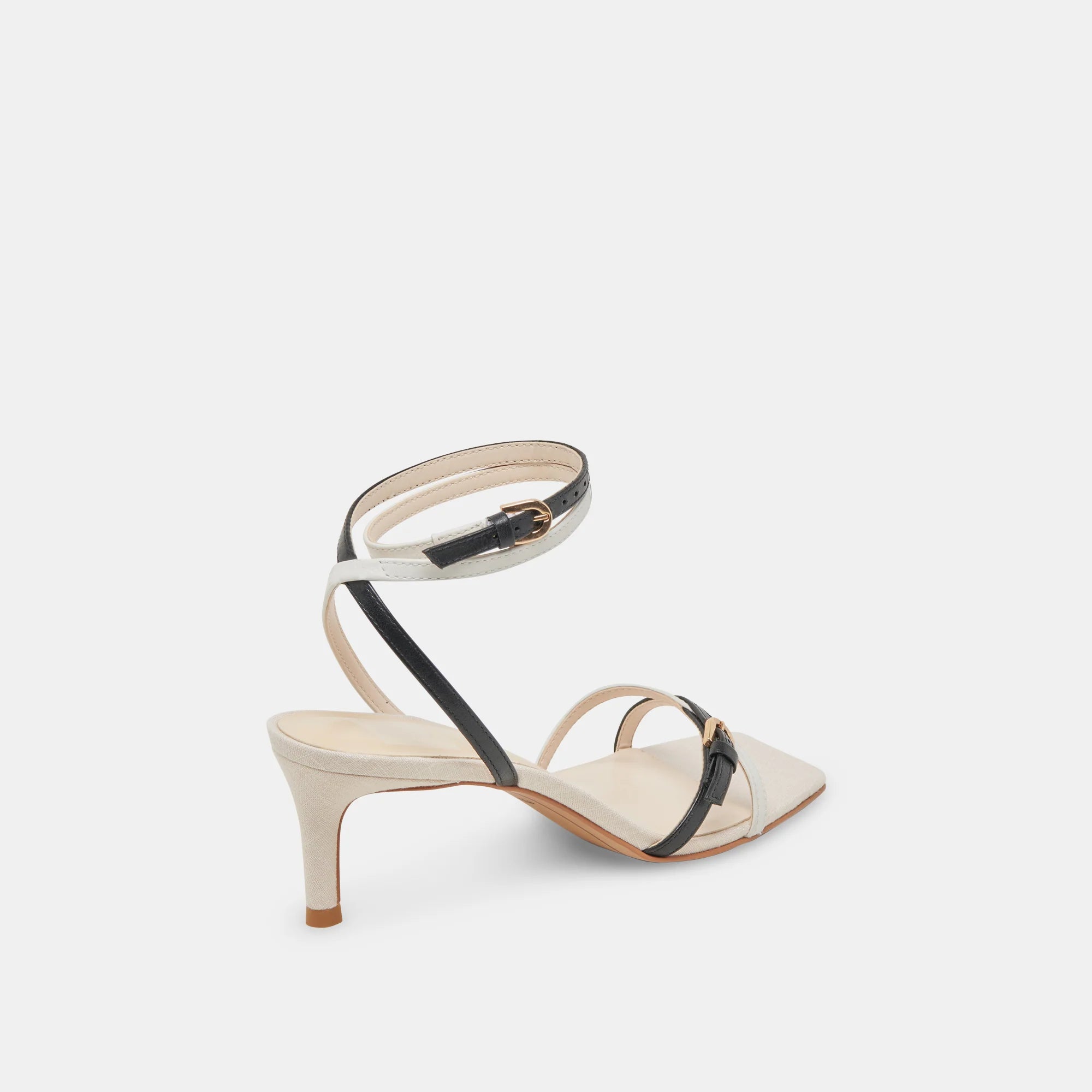 Dolce Vita Bamby Heels - White/Black Leather