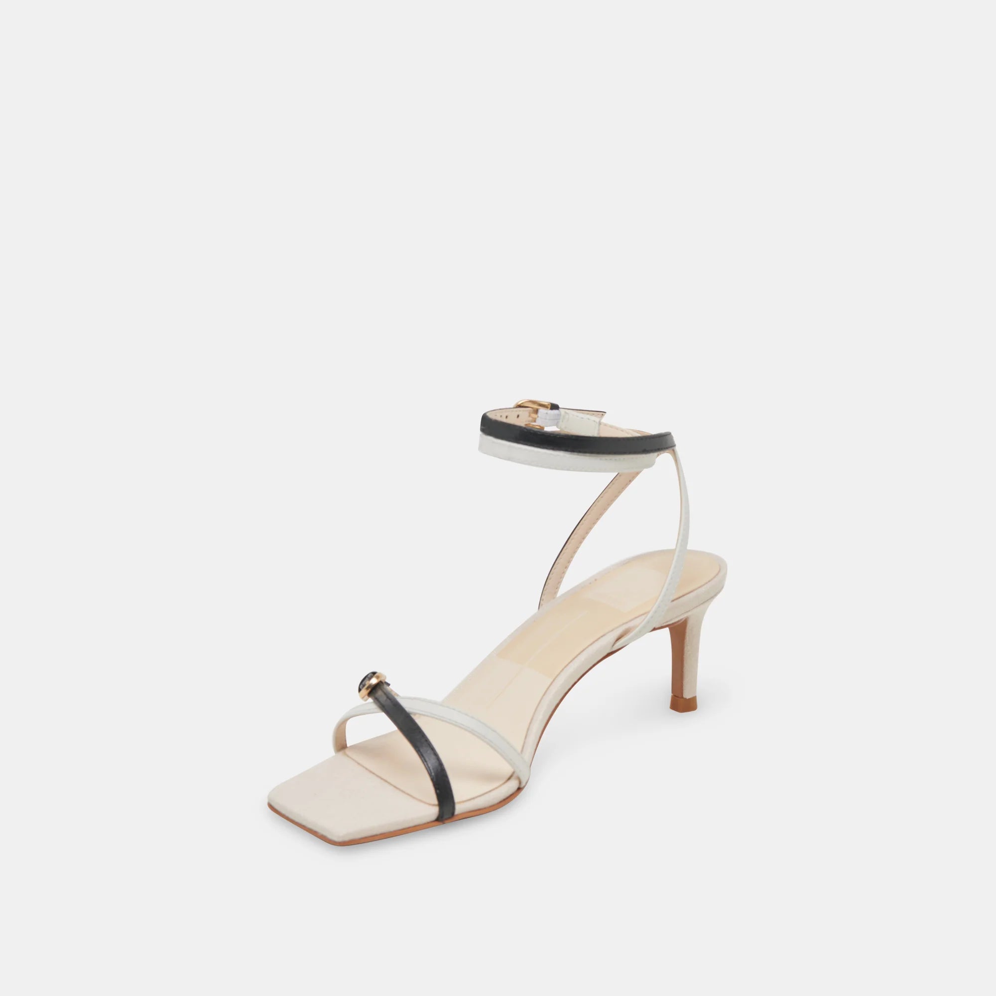 Dolce Vita Bamby Heels - White/Black Leather
