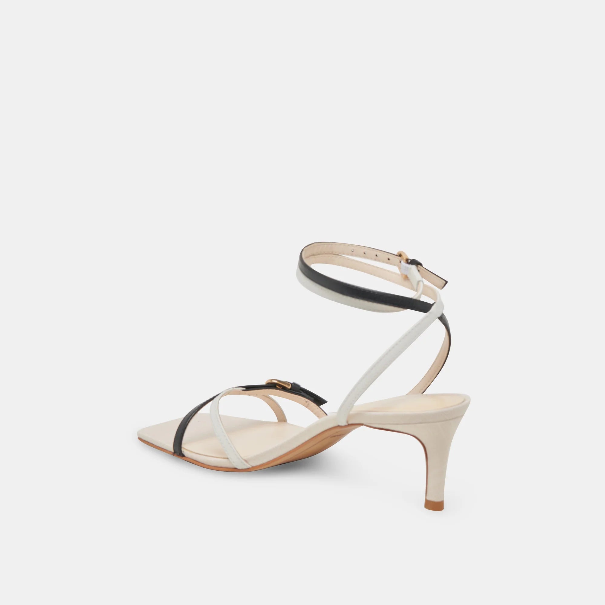 Dolce Vita Bamby Heels - White/Black Leather