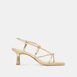 Dolce Vita Mylee Heels - Gold Leather