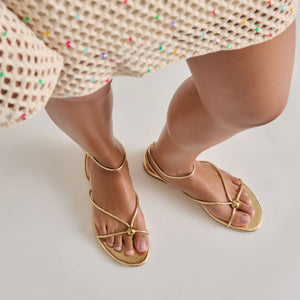 Dolce Vita Kenley Sandals - Gold Leather